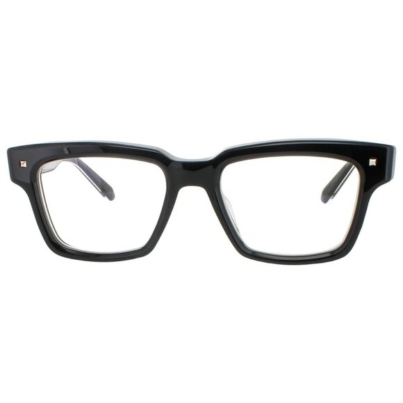 NEW VALENTINO EYEGLASSES ESSENTIAL-I VLX-121A SQUARE UNISEX BLACK EYEWEAR - Picture 1 of 3
